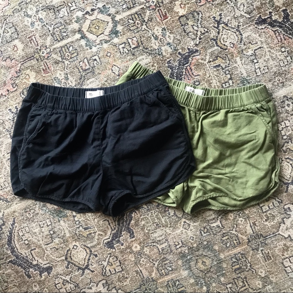 Two Pairs of Madewell Pull-on Shorts